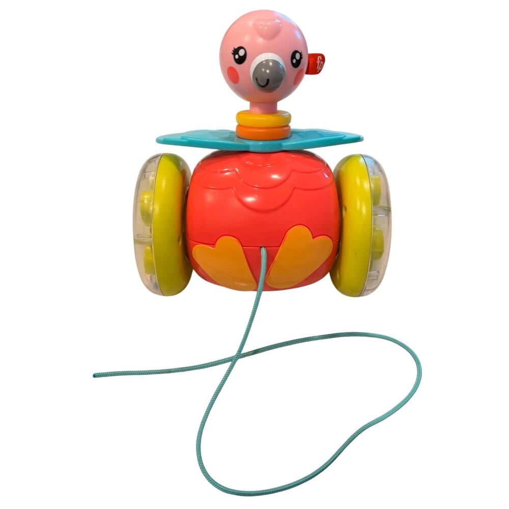 Fisher-Price Paradise Pals Pull-Along Flamingo Activity Toy